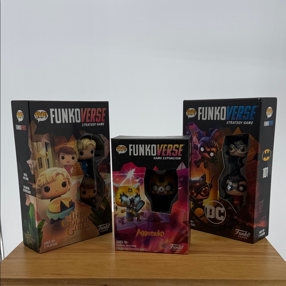 Funko Funkoverse Game Set - Red, Yellow, Blue Bundle